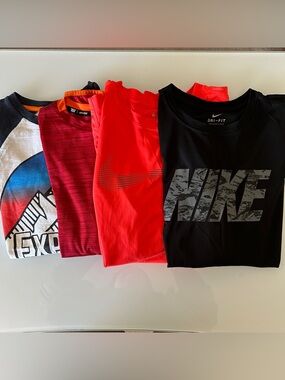 Bundle boys 4 long sleeve casual shirts